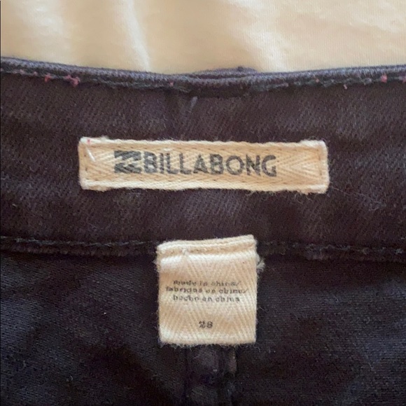 Black Lace-Up Billabong Shorts - Picture 3 of 3